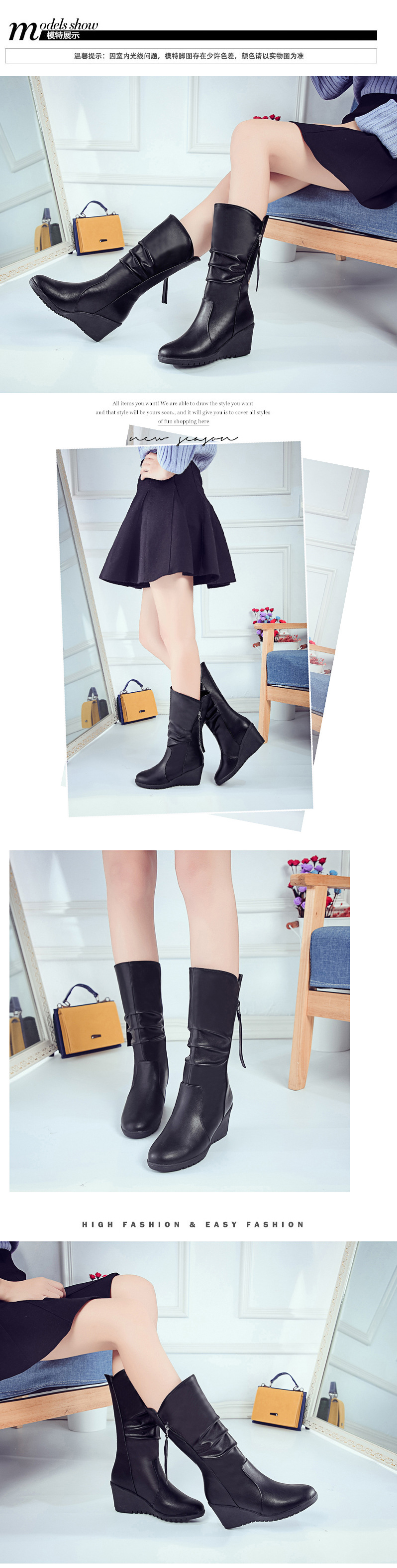 Bottes femme en PU artificiel - Ref 3355327 Image 10