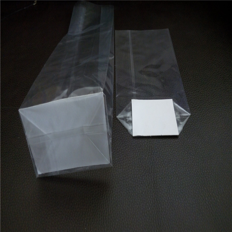定制不同尺寸OPP透明方底袋白卡手提方形底热封膜OPP袋印花面包袋