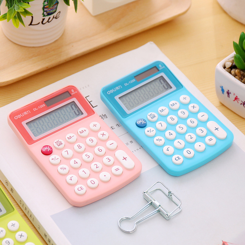 小學生應急學習用品創意糖果色迷妳計算器可愛簡約便攜計算器批發