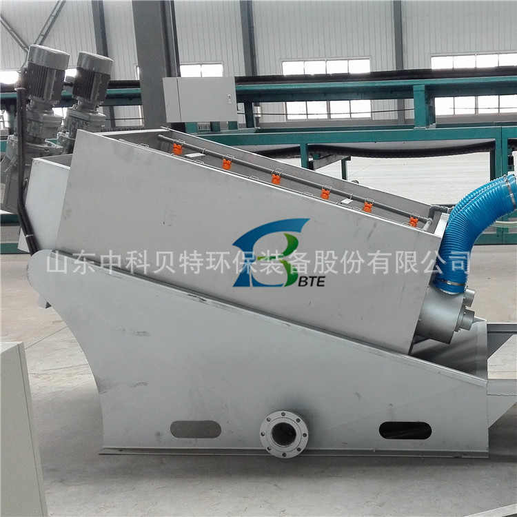 供应叠螺式污泥脱水机河道清淤污水处理设备养殖屠宰固液脱水设备