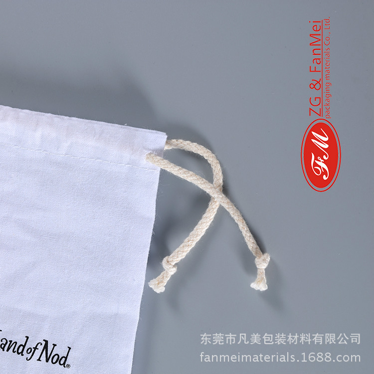 厂家热销小棉布袋 束口印花棉布袋 环保束口拉绳棉布袋定做