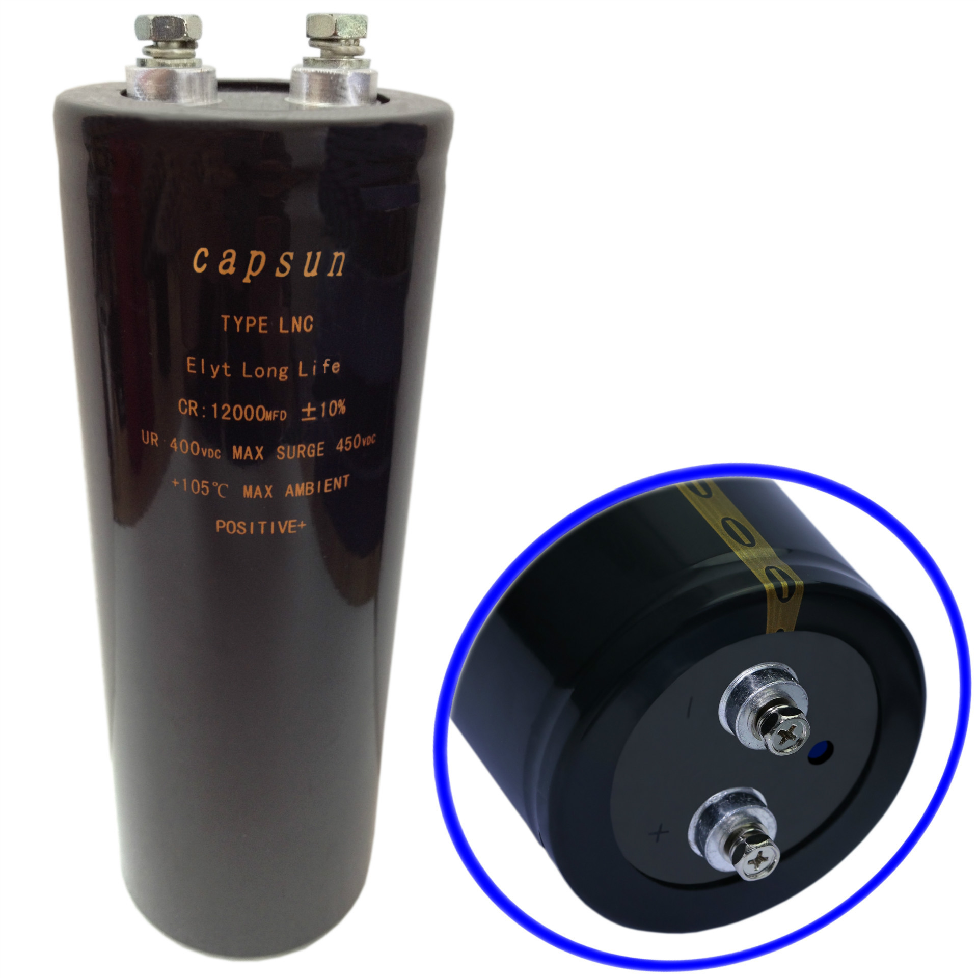 大电流高频低阻电解电容400v12000μF 11000μf capsun电解电容