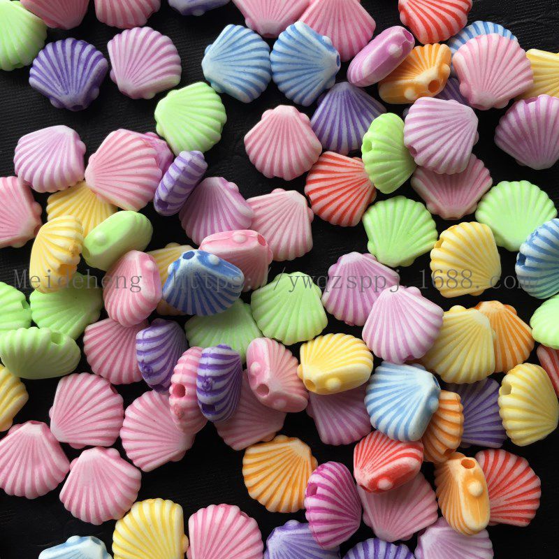 Yiwu Meideheng handmade beaded accessories and ornaments materials: colorful washed beads, flowers, heart-shaped fish, candy beads detail image 15