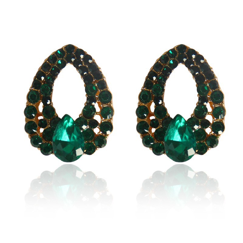 Fashion Water Drop Sapphire Multicolor Earrings Wholesale display picture 6