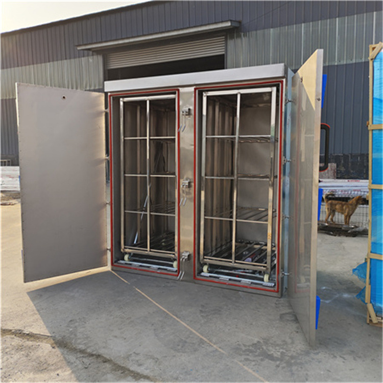 双门72盘蒸车 蒸汽式不锈钢72盘馒头蒸房 商用馒头蒸柜48