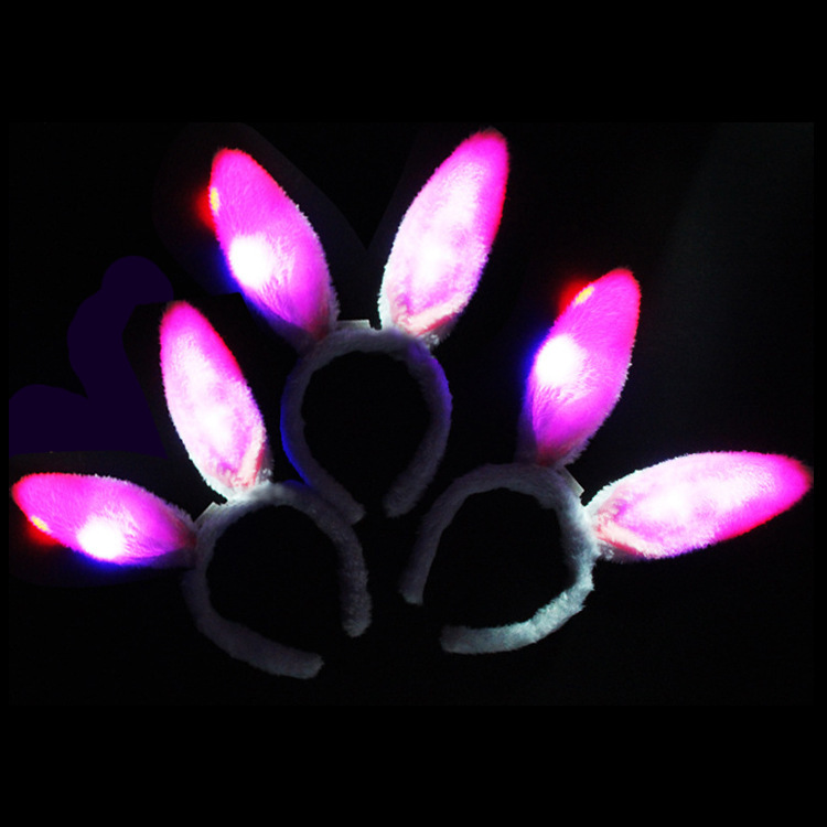 Luminescent Halloween Bowknot Horns/ears Hairband display picture 12