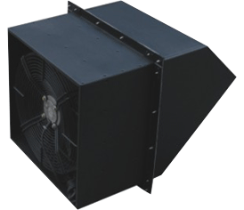 上鼓风机品牌WEX-350E4-2200m3/h-125w优质边墙排风机