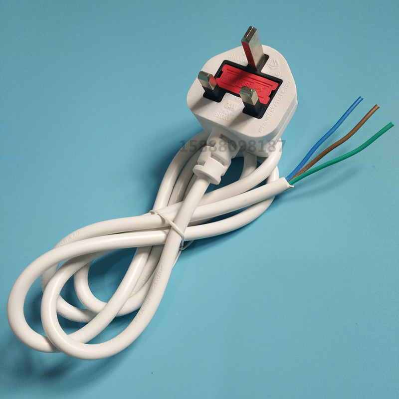 热销英标电源线 bs认证英国插头电线 英式电源线 英规插头电源线