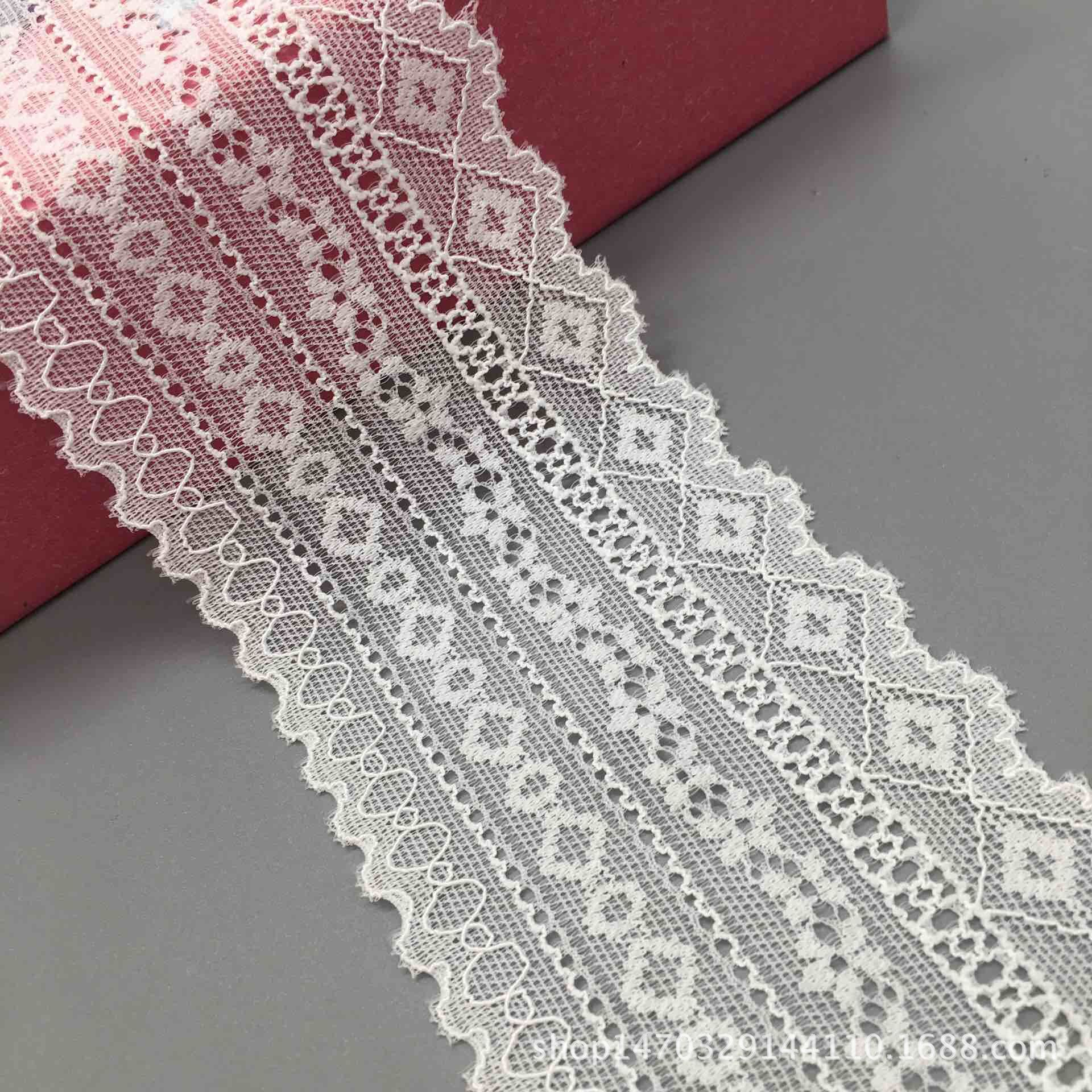 厂家现货批发7cm弹力蕾丝 蕾丝花边 弹力花边 蕾丝边 洛丽塔花边