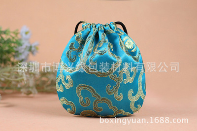 深圳厂家定制丝绸首饰袋珠宝首饰袋好质量拉绳束口袋批发