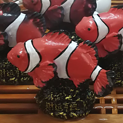 小丑鱼黑背心变色茶宠摆件精品创意茶虫茶具配件饰品茶玩厂家批发|ru