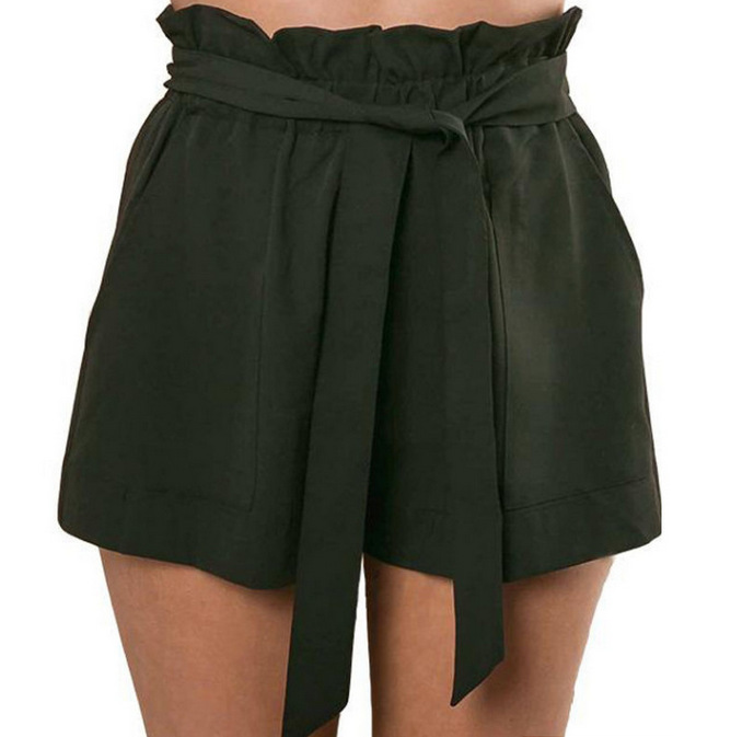 Casual High Waisted Shorts Summer Style Belted Design Comfortable Fit Perfect for Everyday Wear Wholesale Available