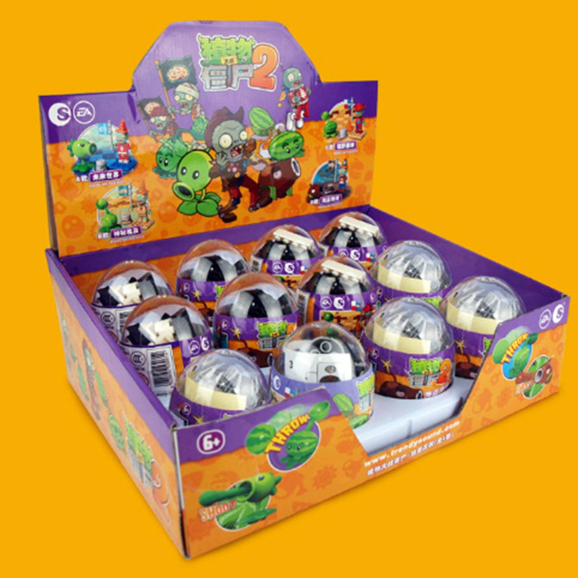 Plants vs. Zombies, конструктор, игрушка, капсула-игрушка