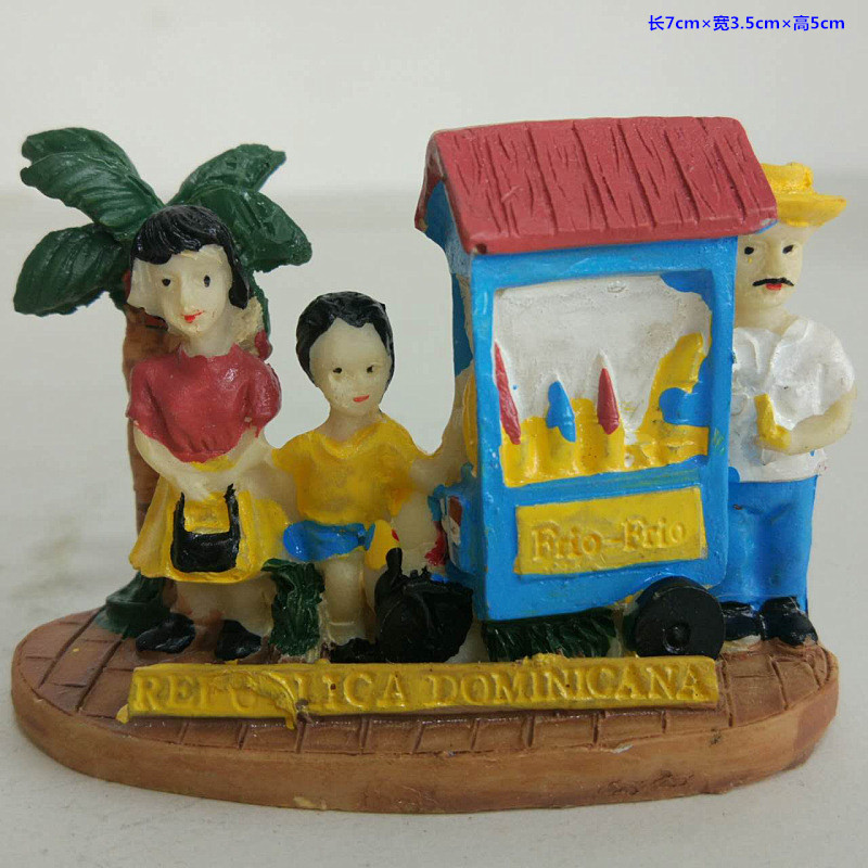 Ice cream shop mobile shop factory direct psychological sand table sand accessories resin building model