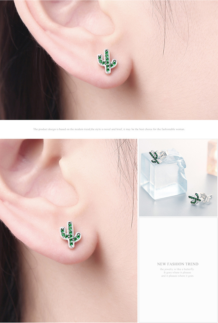Cactus Earrings Image 2