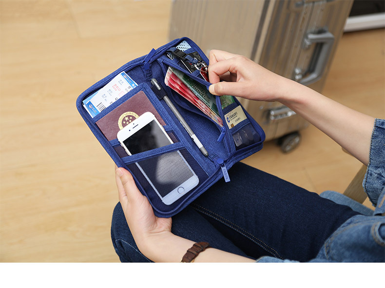142g Weight 100pcs Quantity Nylon Material Solid Color Pattern Casual Style Simple Certificates Mobile Phone Change Storage Bag Wholesale Nihaojewelry 16