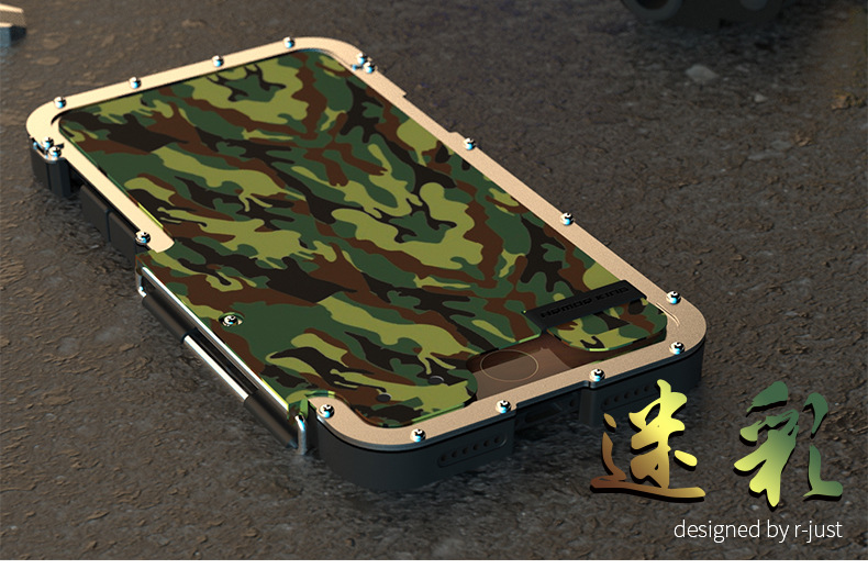 Armor King Iron Man Luxury Shockproof Stainless Steel Aluminum Metal Flip Case Cover for Apple iPhone X