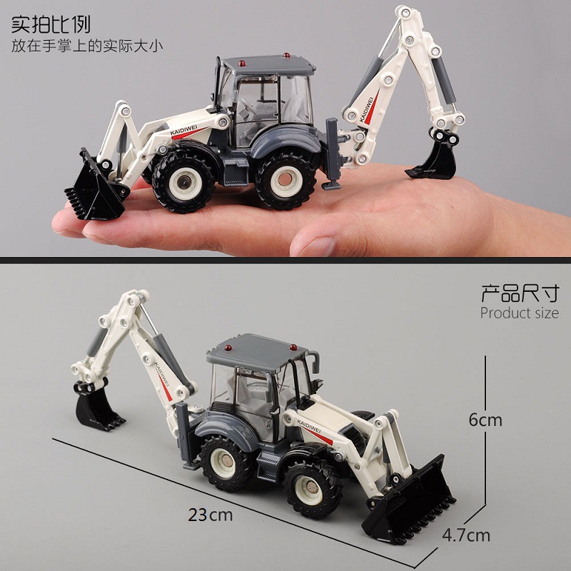 Oferta especial de aleación de ingeniería de vehículos 1:50 modelo de carretilla elevadora de dos vías en caja coche de juguete para niños en stock al por mayor