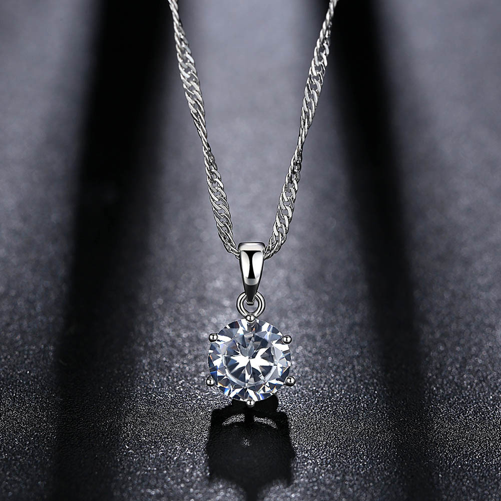 Simple Zircon Eight Arrows Fashion Necklace display picture 3