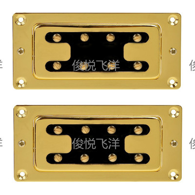 厂家批发 4弦迷你拾音器 8个双排可调节磁柱 金色