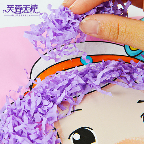 Hibiscus Angel Children's Handmade DIY Creative Hair Design Toddler Hair Ball Diamond Paste Painting Material Pack