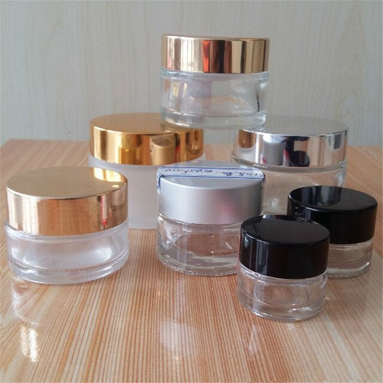 5g10g 20g30g 50g玻璃化妆品分装瓶面霜膏霜瓶空瓶 散装罐罐含盖