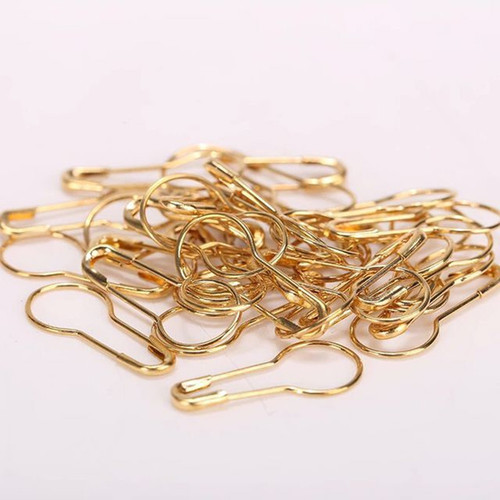 Durable and safe iron gourd-shaped pin for daily use at home, thick and thin tag pin, metal clothing small pin