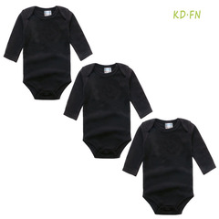 Newborn Bodysuit with Long Sleeves for Spring and Autumn, Solid Color, Baby Bodysuit, Crawling Suit for Infants