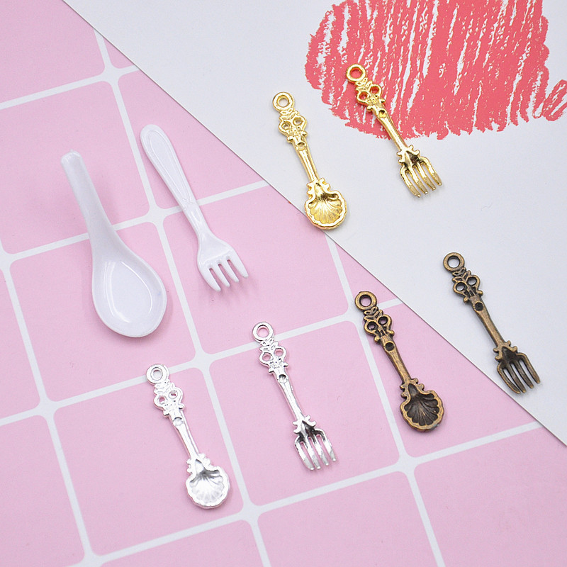 Mini Fork and Spoon diy Accessories Food Toy Mini Fork Spoon Ultra-light Clay Resin Accessories Dodo Grocery Store Mini Fork and Spoon diy Accessories Food Toy Mini Fork Spoon Ultra-light Clay Resin Accessories Dodo Grocery Store