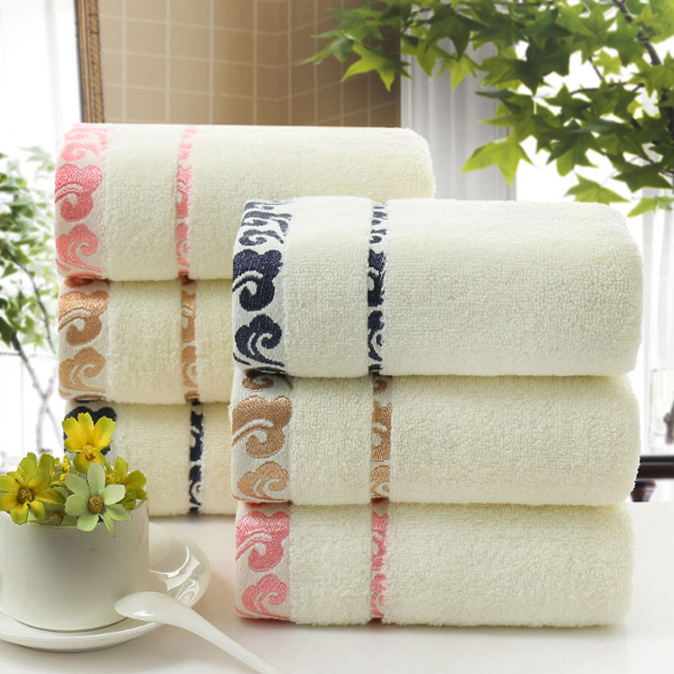 Gaoyang factory untwisted cotton towel face towel wholesale supermarket gift advertising towel embroidery LOGO
