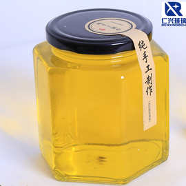 2斤装大六棱玻璃瓶 蜂蜜1000g装 果酱酱菜瓶 厂家批发 可配泡沫盒
