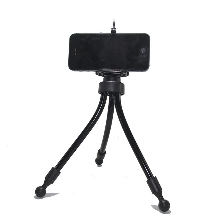 Mobile phone, small tripod, table handheld tubing, corner frame