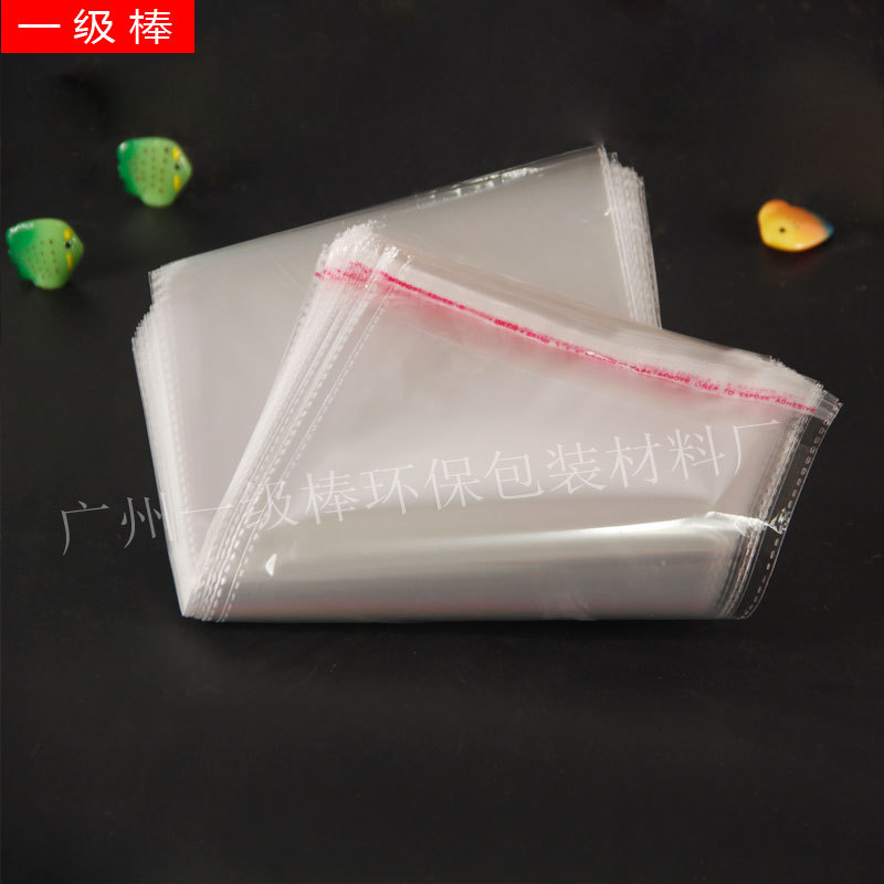 opp PLB Transparent plastic bag Garment bags opp Bag Sticker adhesive bags 6*9 + 2.5