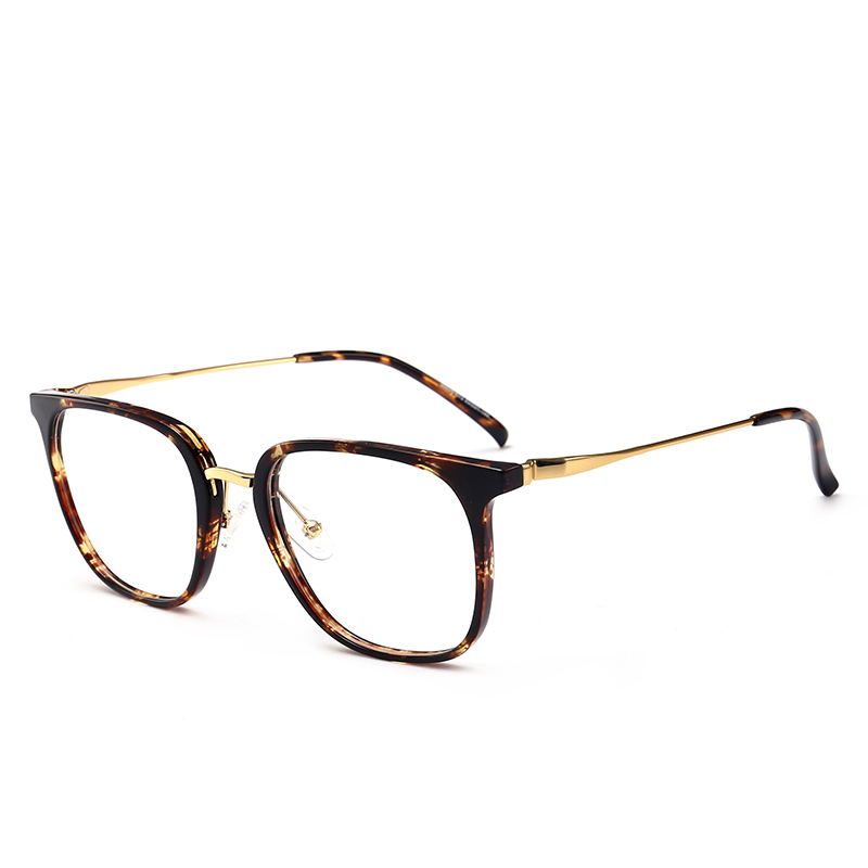 Cómodo retro personalizado gafas lisas gafas cuadradas marco moda estilo coreano marco hombres y mujeres gafas cuadradas marco 90025