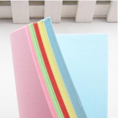 DIY手工纸 折纸 9.8*9.8厘米 5色共100张 压花器适用|ru