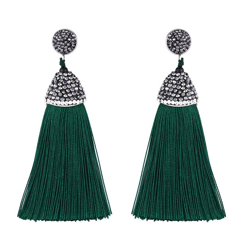 Cloth Bohemia Tassel earring  red  Fashion Jewelry NHAS0621redpicture10