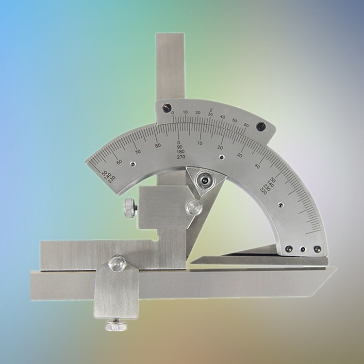 高碳钢无视差经济款微调量角器万能角度尺0-320°