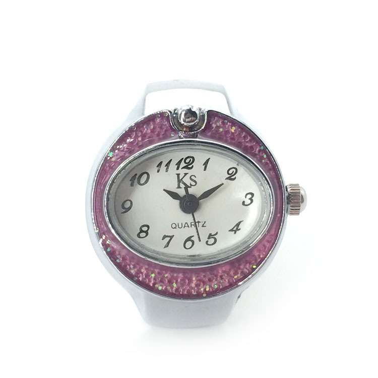 Oval Dial Shape Casual Geometric Quartz Watch Rings
