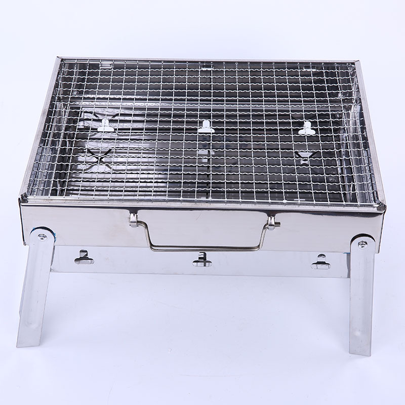 烧烤架 不锈钢户外用品便携式野营用品小白钢  BBQ烤炉厂家直销