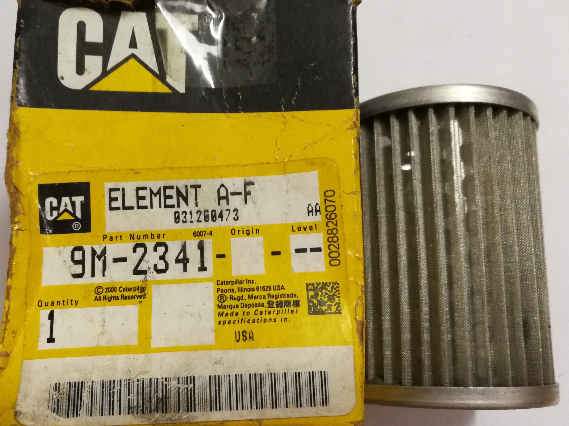 供应卡特彼勒发动机金属过滤器9W-2341