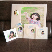 厂家直供高档亚克力相册封面 3D立体月亮浮雕 儿童婚纱影楼后期用