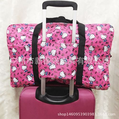 Miller K.T Snoopy large portable folding travel bag duffel bag foldable bag can be placed in luggage