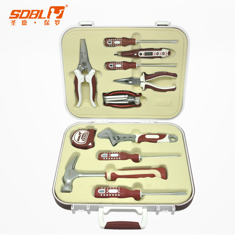 圣德保罗19件套五金工具家用维修组合工具箱 多功能剪SD-6602