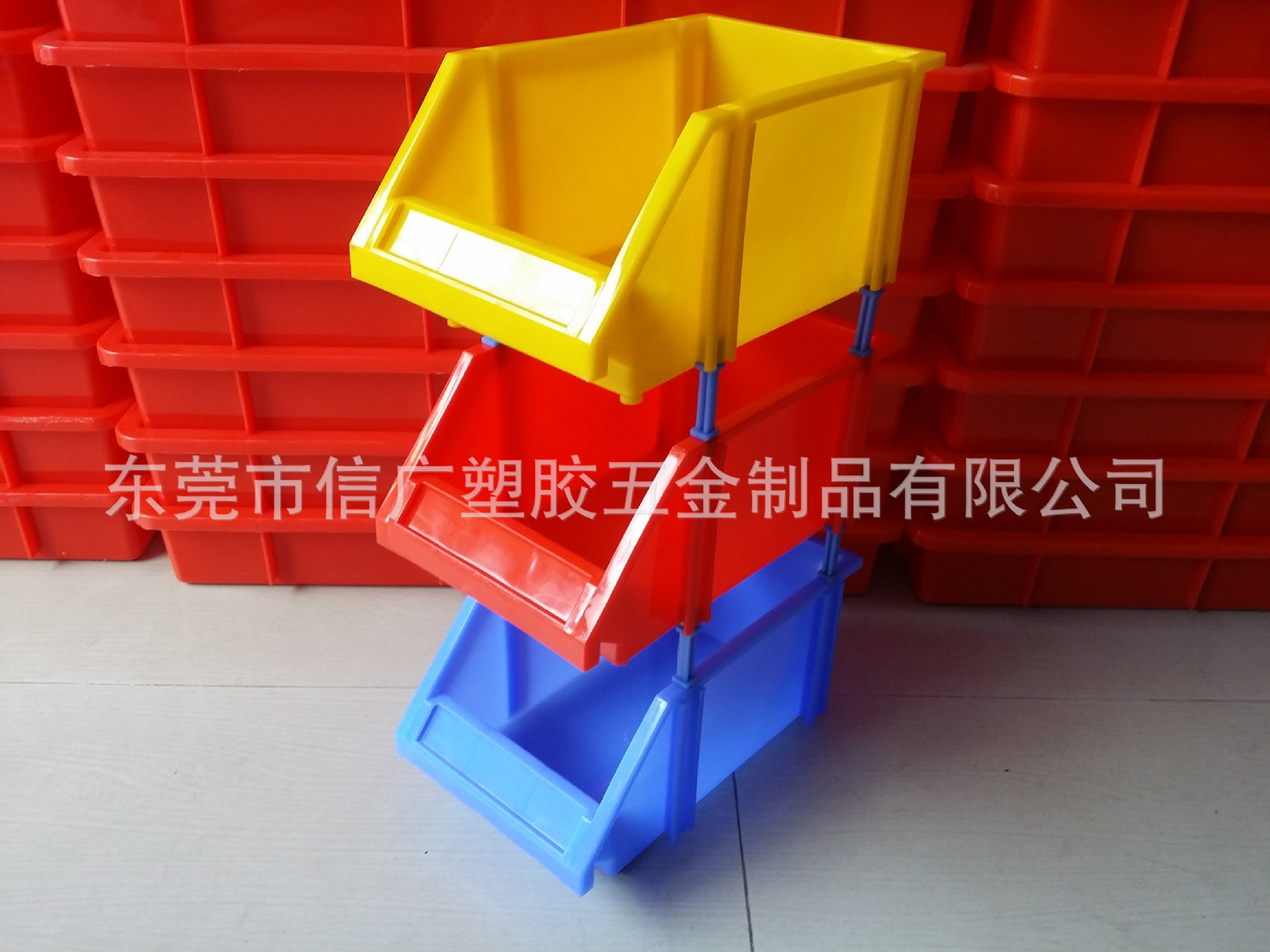 精密电子仓储分类塑胶盒 防静电收纳斜口箱 防静电组合式零件盒子