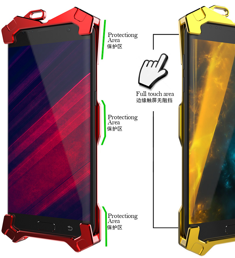 SIMON THOR Ⅱ Aviation Aluminum Alloy Shockproof Armor Metal Case Cover for Samsung Galaxy S6 Edge