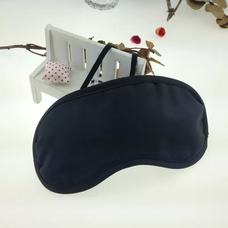 现货批发游戏眼罩旅行遮光睡眠涤纶眼罩培训眼罩航空厂家 带包装
