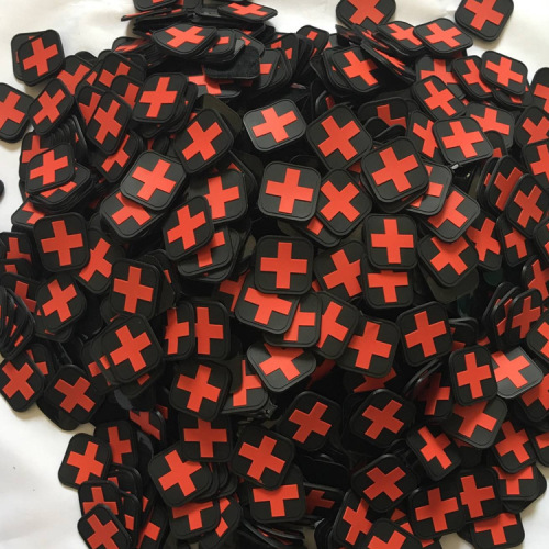 Outdoor supplies tactical medical cross patch Velcro arm badge Red Cross medical rescue morale banner foreign trade