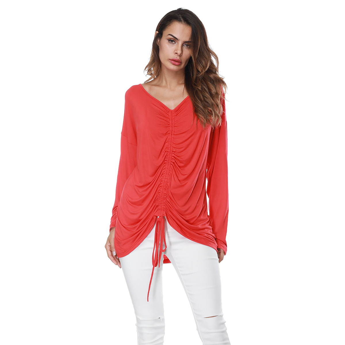 Womens Long Sleeve T Shirt Casual Style Comfortable Fabric Spring Collection Wholesale Available