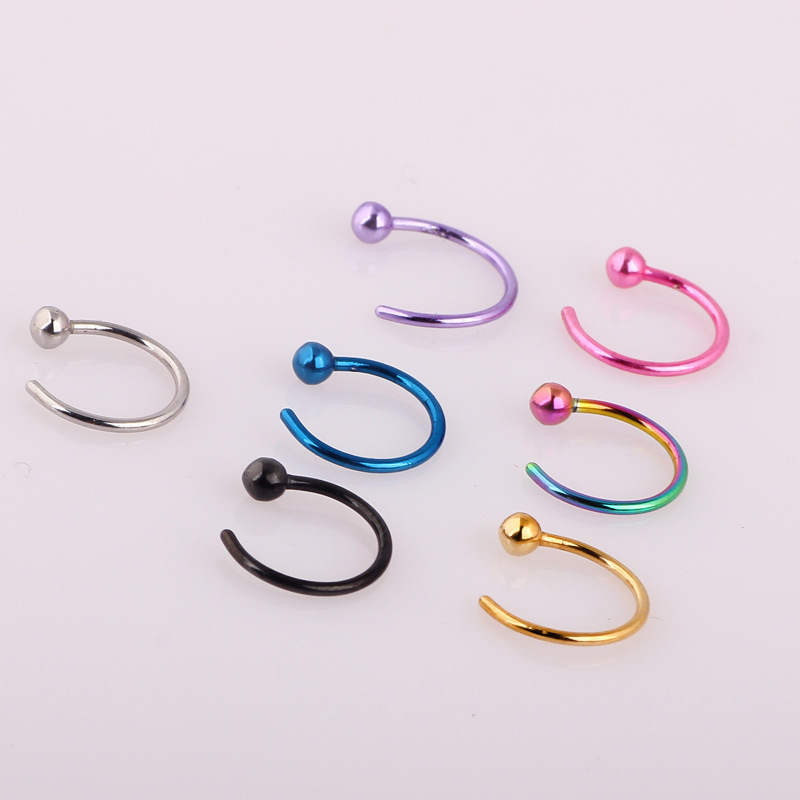 Labret piercing jewelry detail image