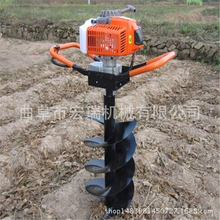 宏瑞牌土地钻眼机价格 功能植树挖坑机型号多林业机械7是7种植挖